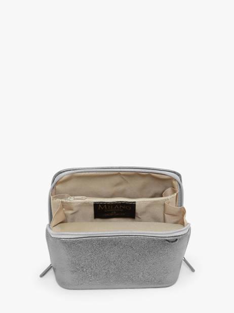 Cross Body Tas Nine Leder Milano Zilver nine NI23117N ander zicht 3